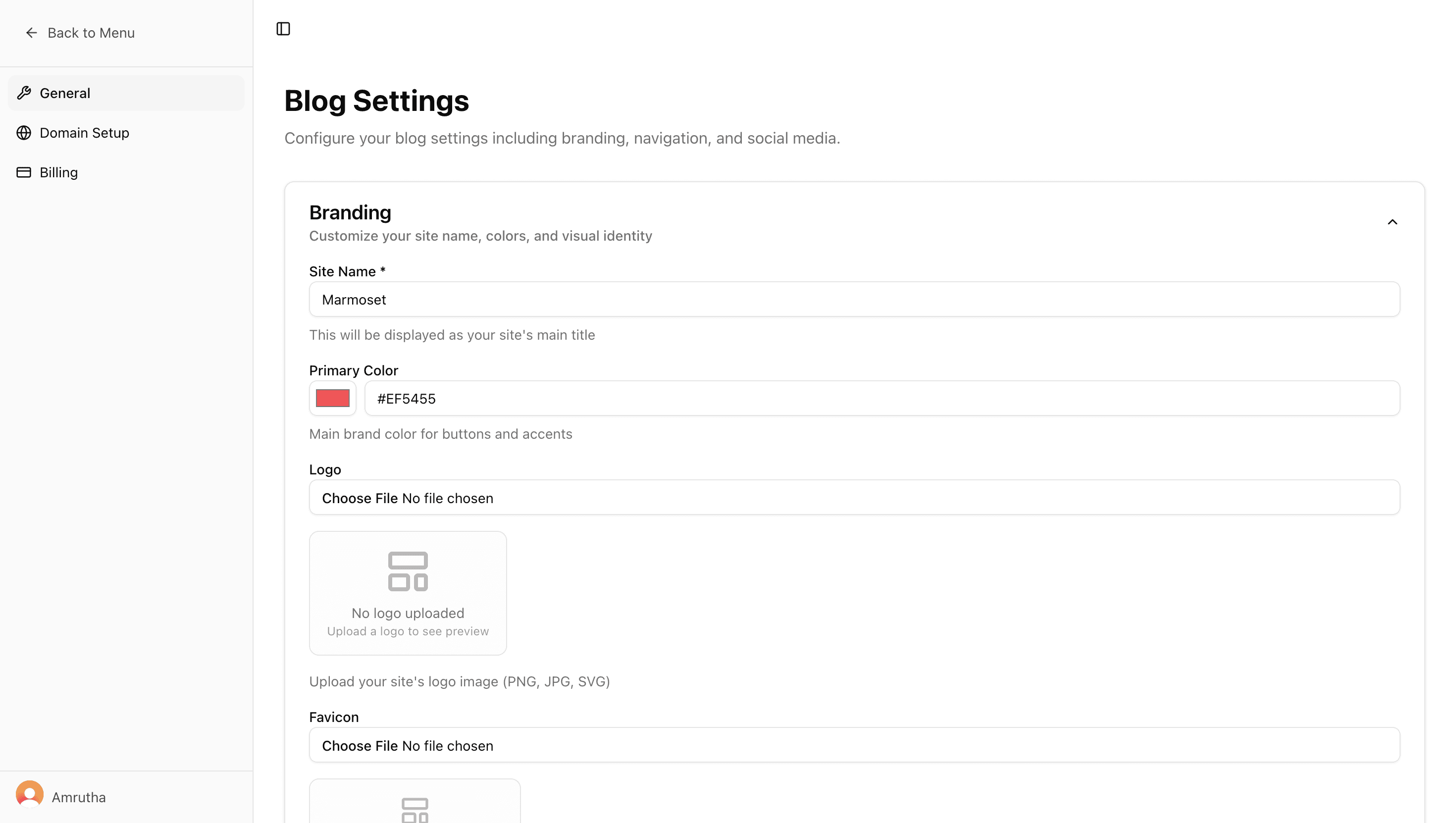 Goal setting interface showing content objective input